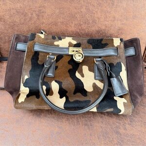 Michael Kors Camouflage Leather Satchel